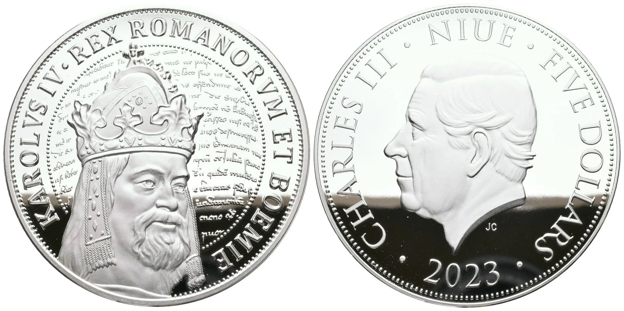 AR Medaile 2023 (5 NZD) - Karel IV. Lucemburský. — 1