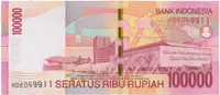 Indonésie, 100.000 Rupiah 2004~2011, P.146 - fotografie 2