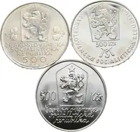 500 Kčs 1987 - Josef Lada + 500 Kčs 1988 - Československá federace a Matica Slovenská — 2