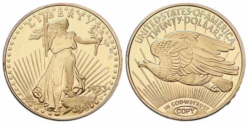 AR medaile - replika Double Eagle z r.1933