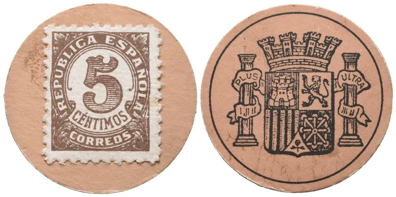 Španělsko, 5 Centimos (1938), P.96