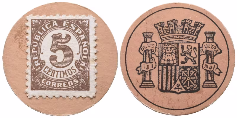 Španělsko, 5 Centimos (1938), P.96