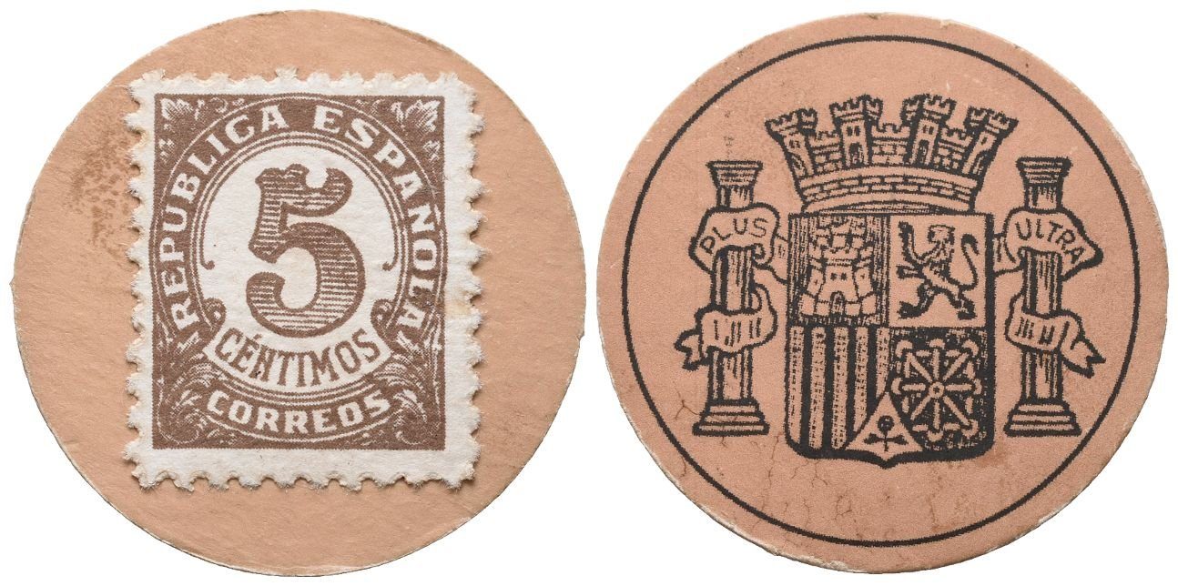 Španělsko, 5 Centimos (1938), P.96