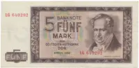 Německo - NDR, 5 DM 1964, Ros.354a