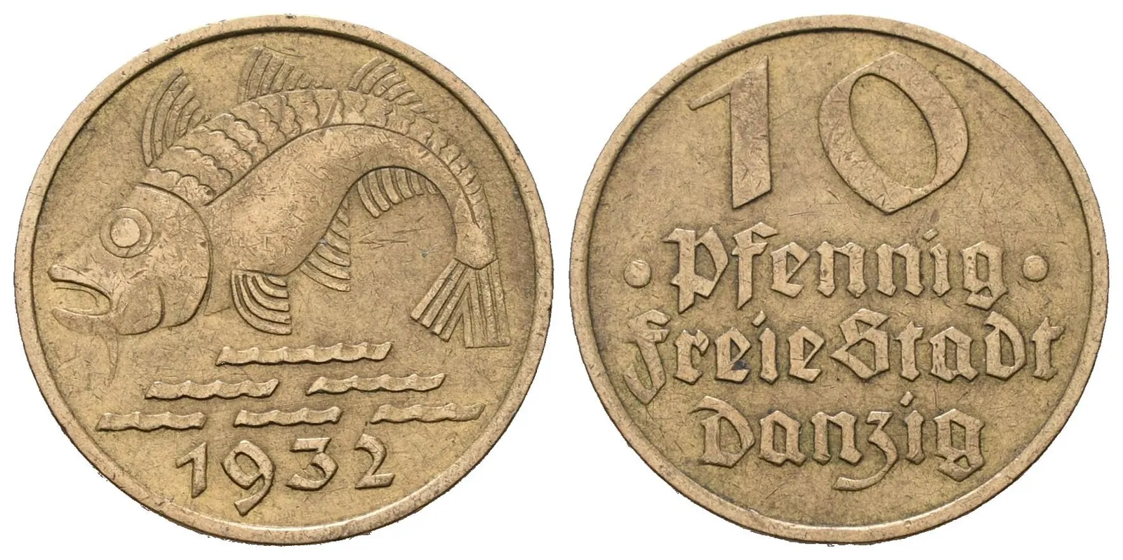 Danzig, 10 Pfennig 1932