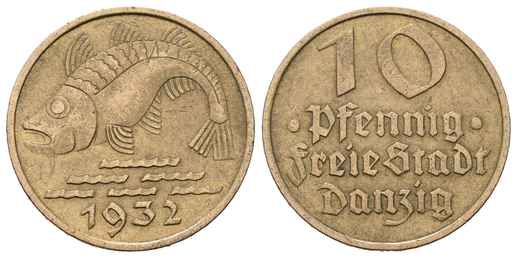 Danzig, 10 Pfennig 1932
