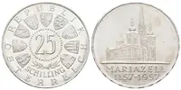 Rakousko, 25 Schilling 1957 - Mariazell