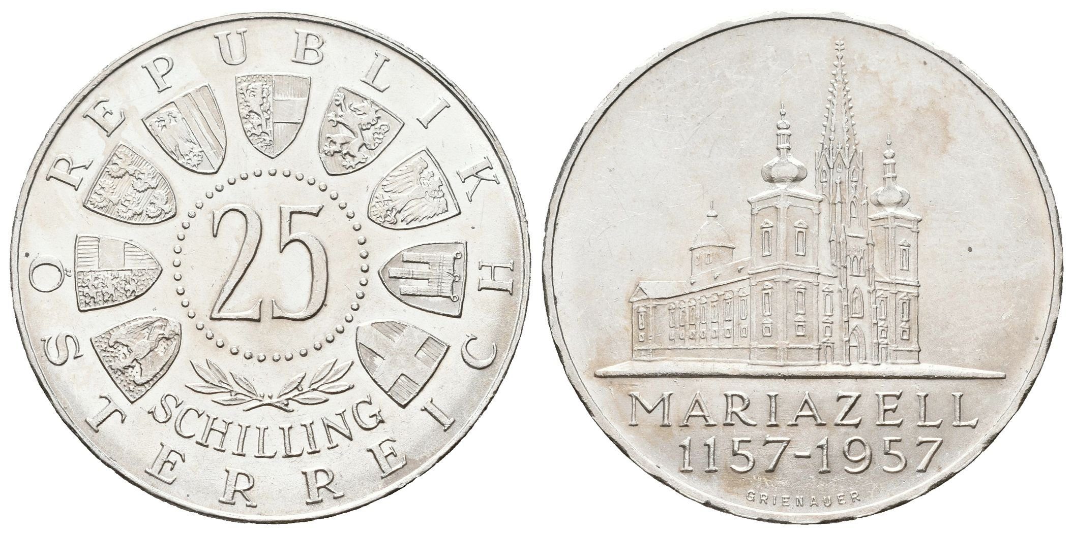 Rakousko, 25 Schilling 1957 - Mariazell