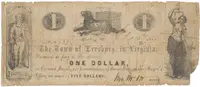 USA - Virginie, 1 Dollar 1861