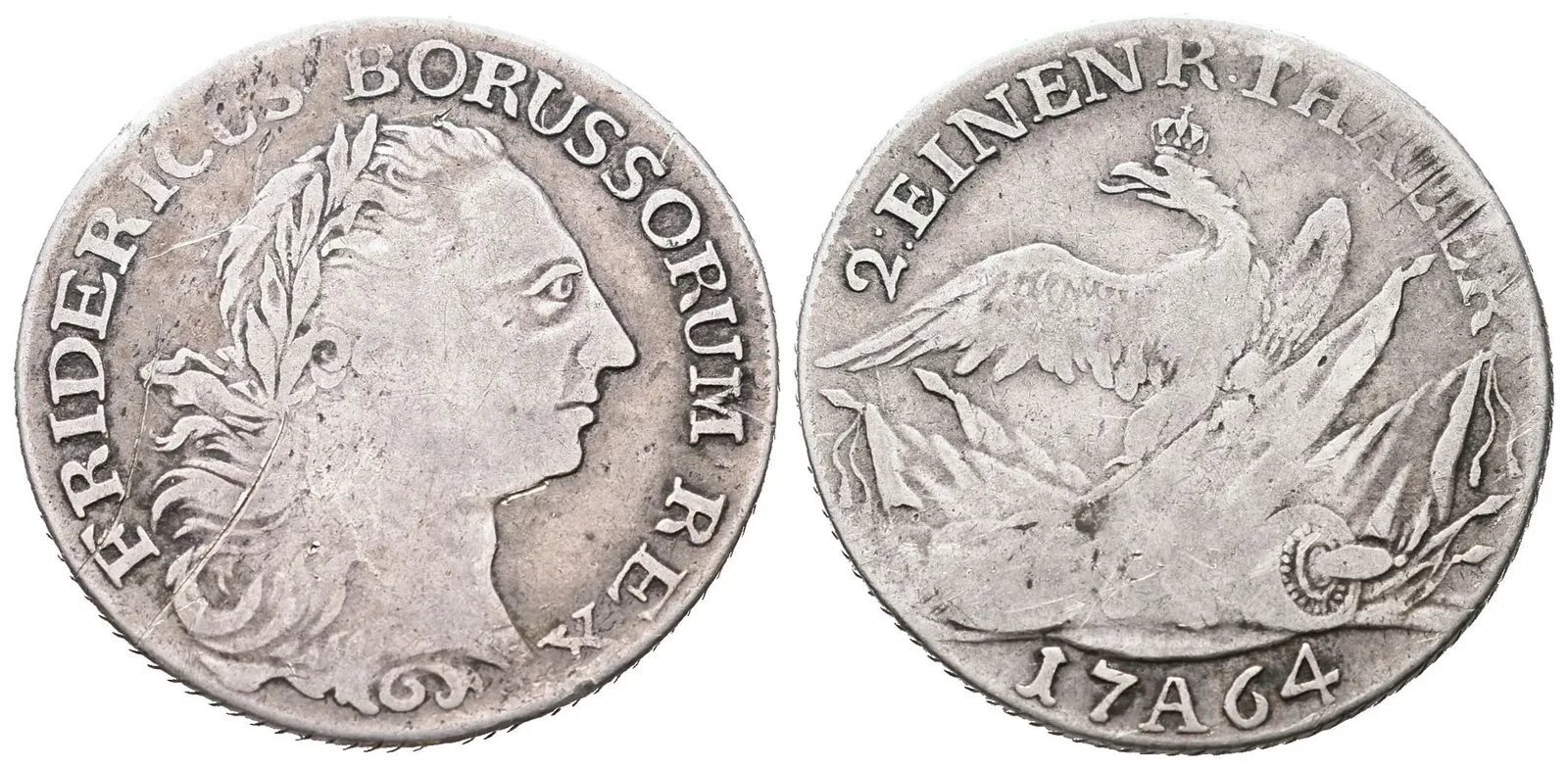 Prusko, 1/2 Tolar 1764 A