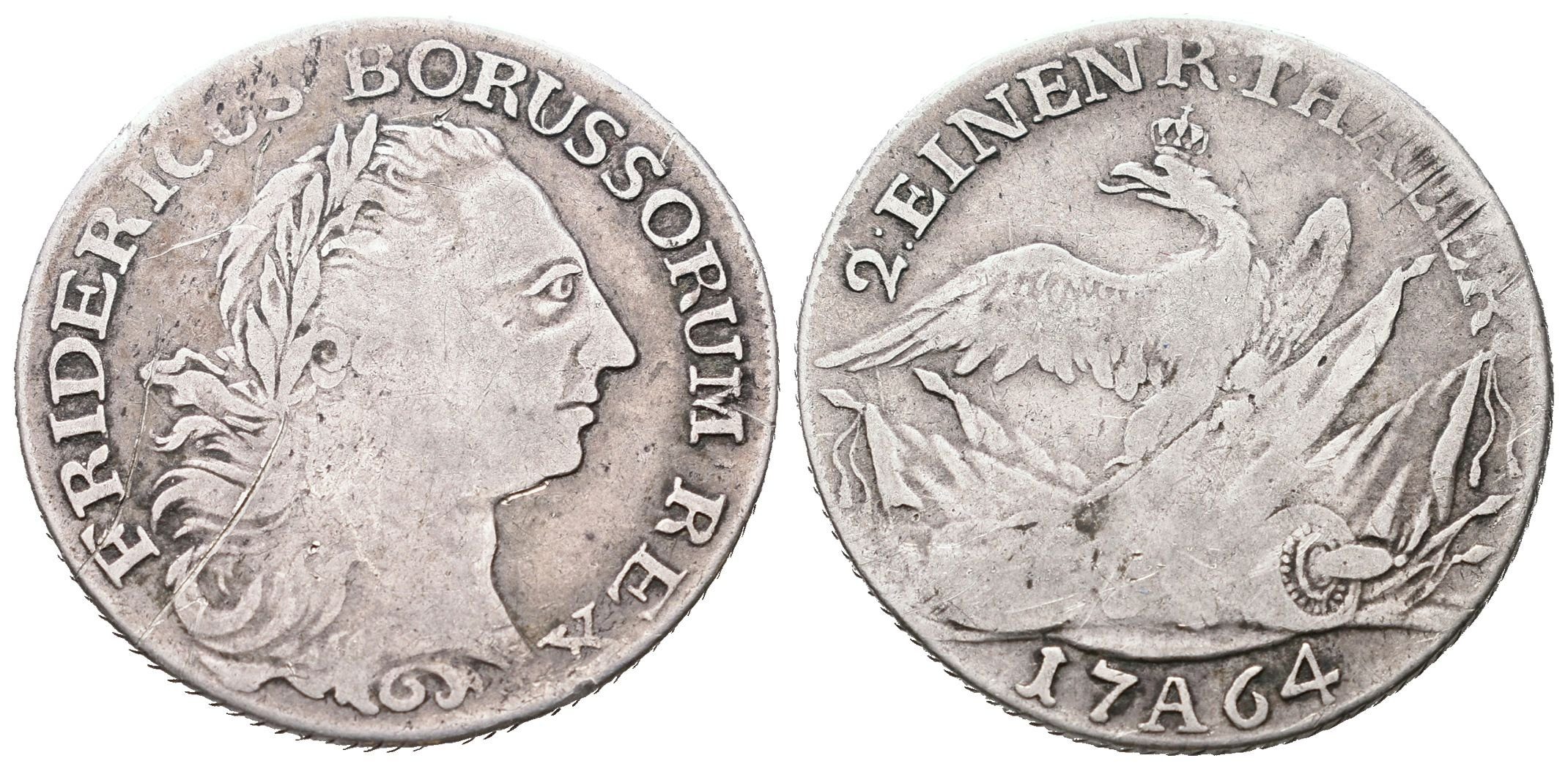 Prusko, 1/2 Tolar 1764 A