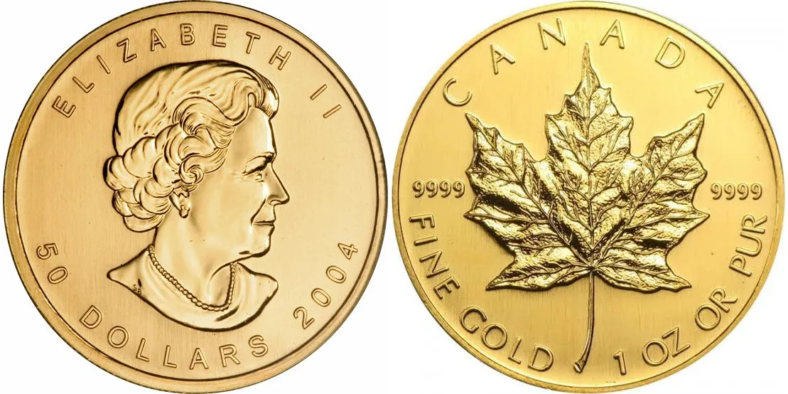 Kanada, 50 Dollars 2004 - Maple Leaf