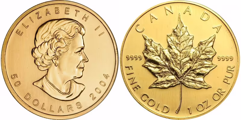 Kanada, 50 Dollars 2004 - Maple Leaf