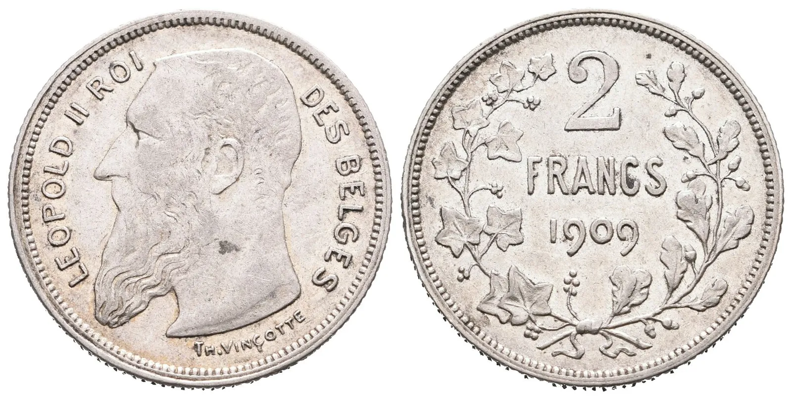 Belgie, 2 Frank 1909