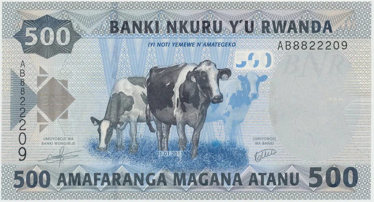 Rwanda, 500 Francs 2013, P.38a