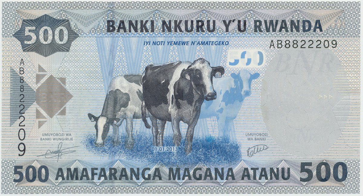Rwanda, 500 Francs 2013, P.38a