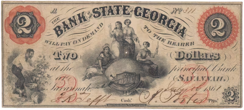 USA - Georgia, 2 Dollar 1861