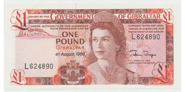 Gibraltar, 1 Pound 1988, P.20e