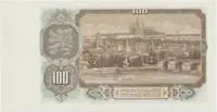 Československo, 100 Koruna 1953, tisk Moskva, série CN, perf. 3 m.d., Hej.95a1.S1 - fotografie 2