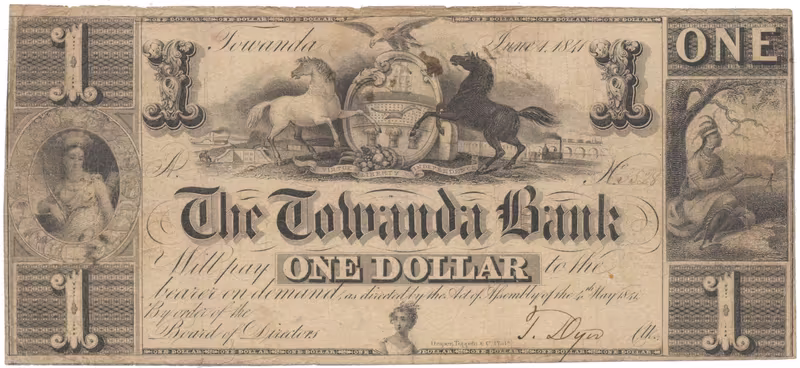 USA - Pensylvánie, 1 Dollar 1841