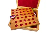 Etue - box na mince Rakousko - Uhersko 10 korona, dřevo - sleva 1000,- kč - fotografie 3