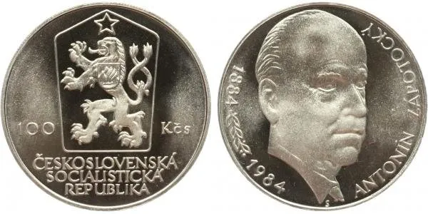100 Kčs 1984 - Antonín Zápotocký, PROOF