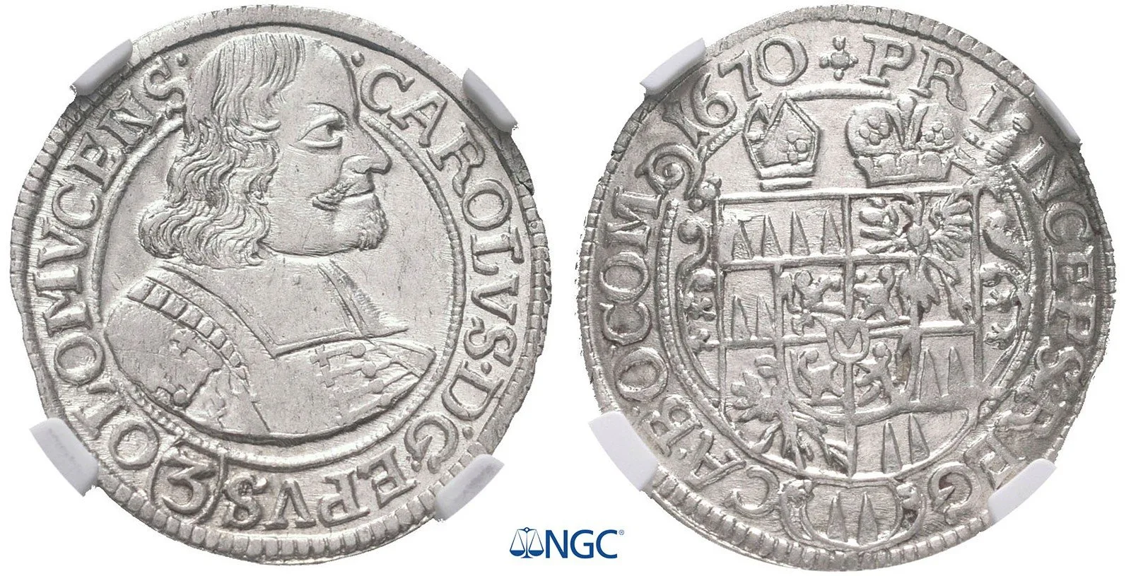 Olomouc - biskupství, Karel II. Liechtenstein, 1664 - 1695 — 1