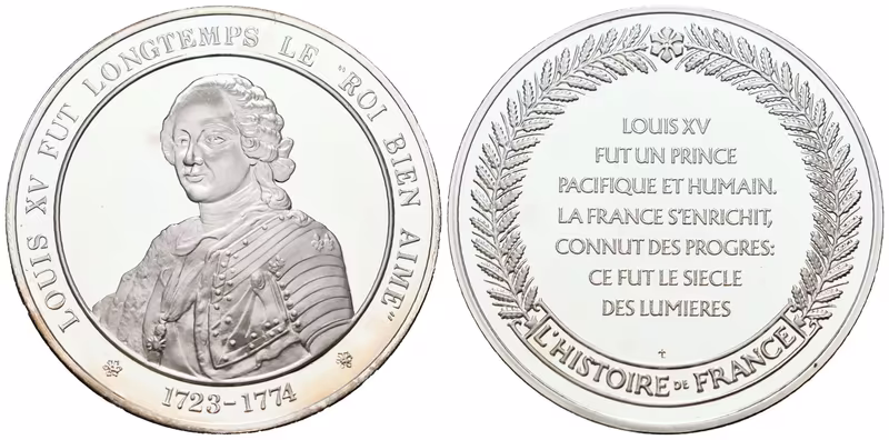 Francie - AR Medaile b.l. - Louis XV