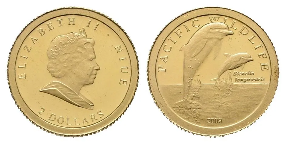 Niue Island, 2 Dollars 2009 - Pacifická divoká příroda
