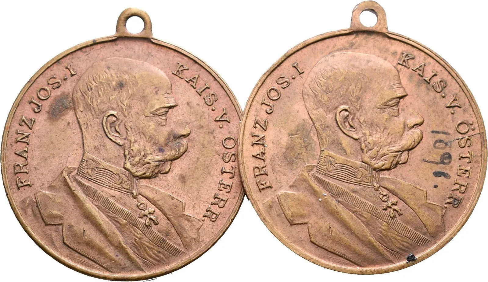 František Josef I., medaile na návštěvu a přítomnost císaře — 1