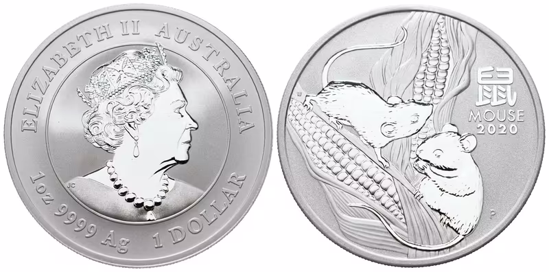 Austrálie, 1 Dollar 2020 - 1 Oz (Rok Krysy)