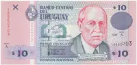 Uruguay, 10 Pesos Uruguayos 1998, P.81