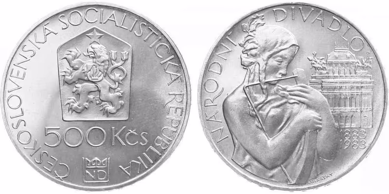 500 Kčs 1983 - Národní divadlo v Praze