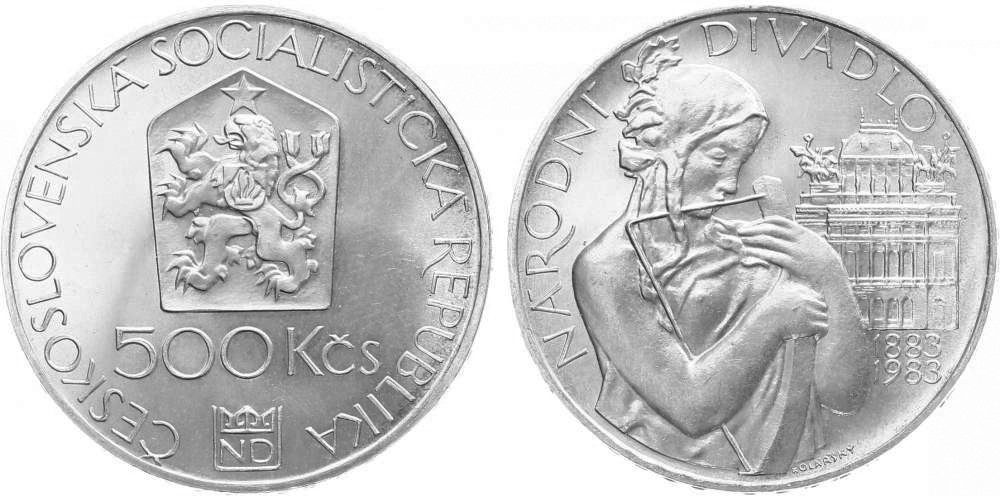 500 Kčs 1983 - Národní divadlo v Praze