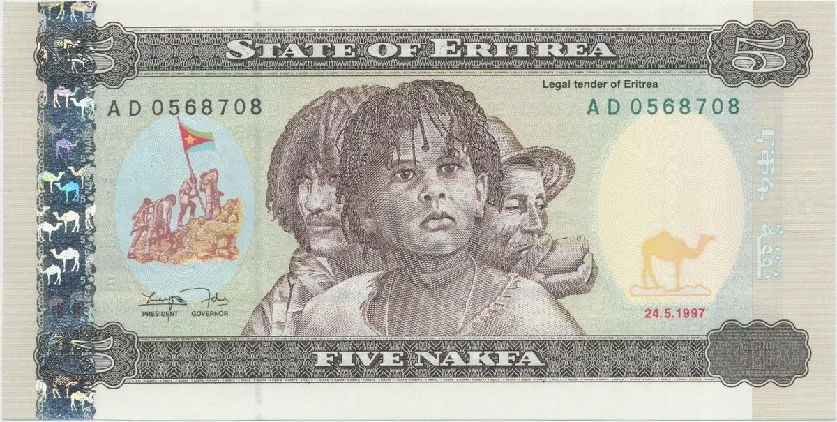 Eritrea, 5 Nakfa 1997, P.2