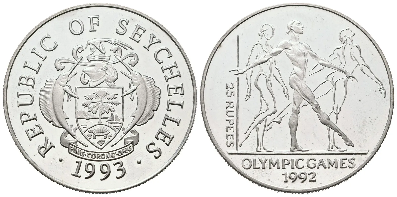 Seychely, 25 Rupees 1993 - Olympijské hry Batcelona
