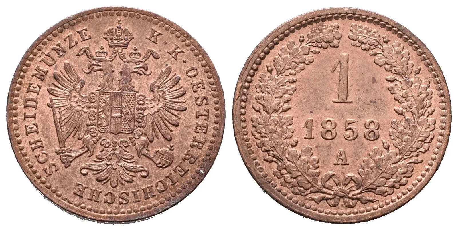 Rakouská a spolková měna, 1857 - 1892 — 1