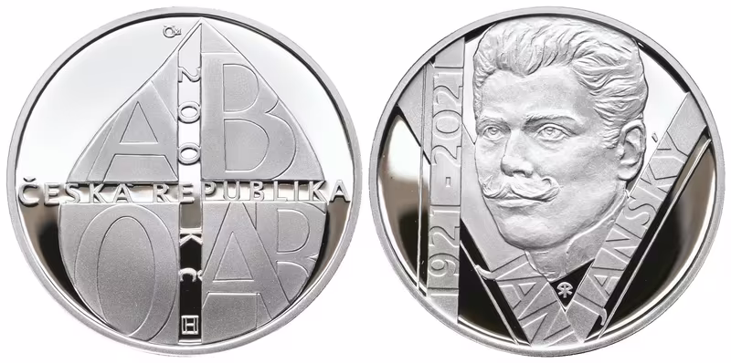 200 Kč 2021 - Jan Janský, PROOF