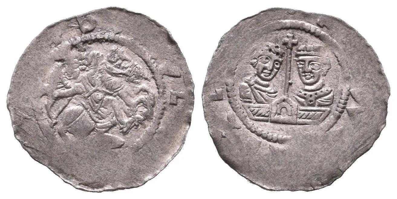 Denár, Cach 562, nedor. opisy, pěkná tmavá patina (0,57 g) — 1