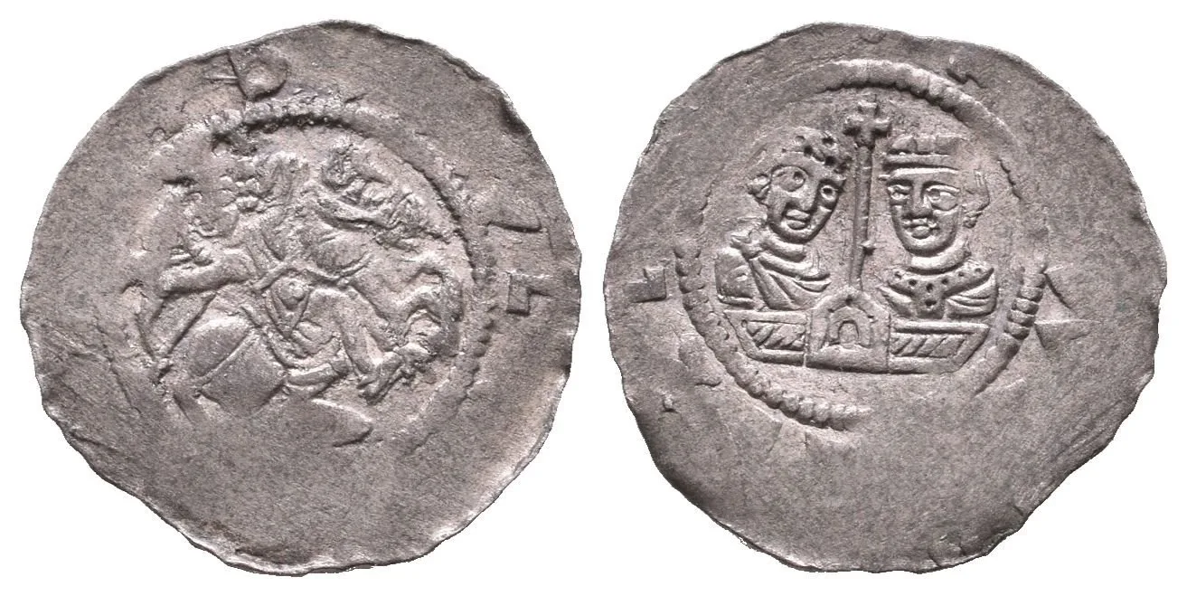 Denár, Cach 562, nedor. opisy, pěkná tmavá patina (0,57 g) — 1
