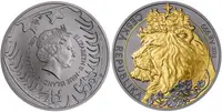 2 Dollars 2021 - Český lev, ruthenium