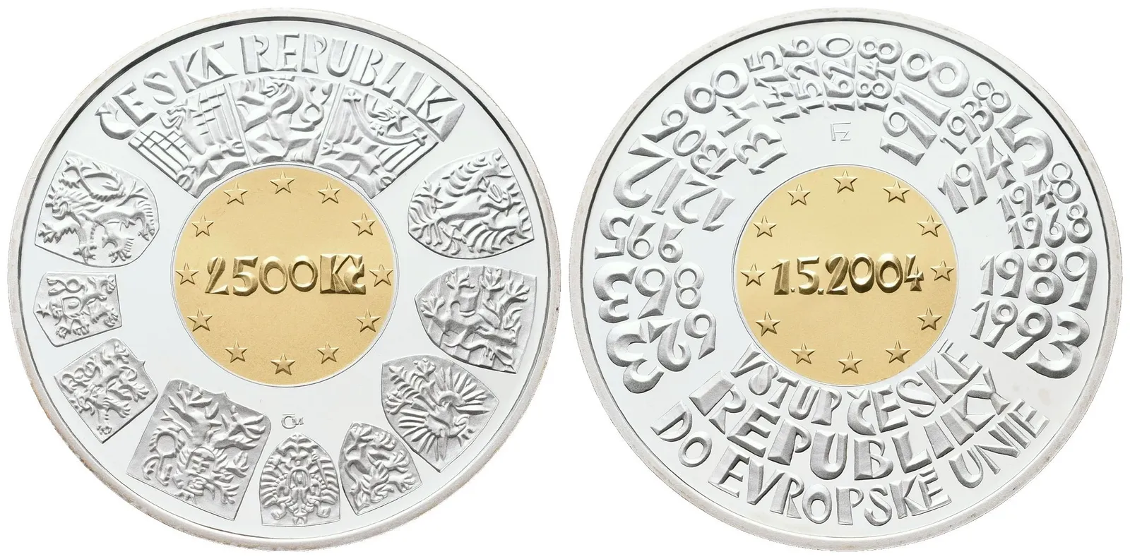 2500 Kč 2004 - Vstup České republiky do Evropské unie, PROOF