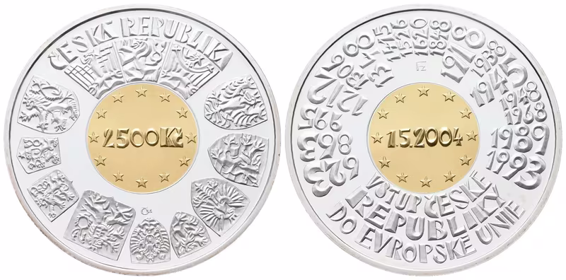 2500 Kč 2004 - Vstup České republiky do Evropské unie, PROOF