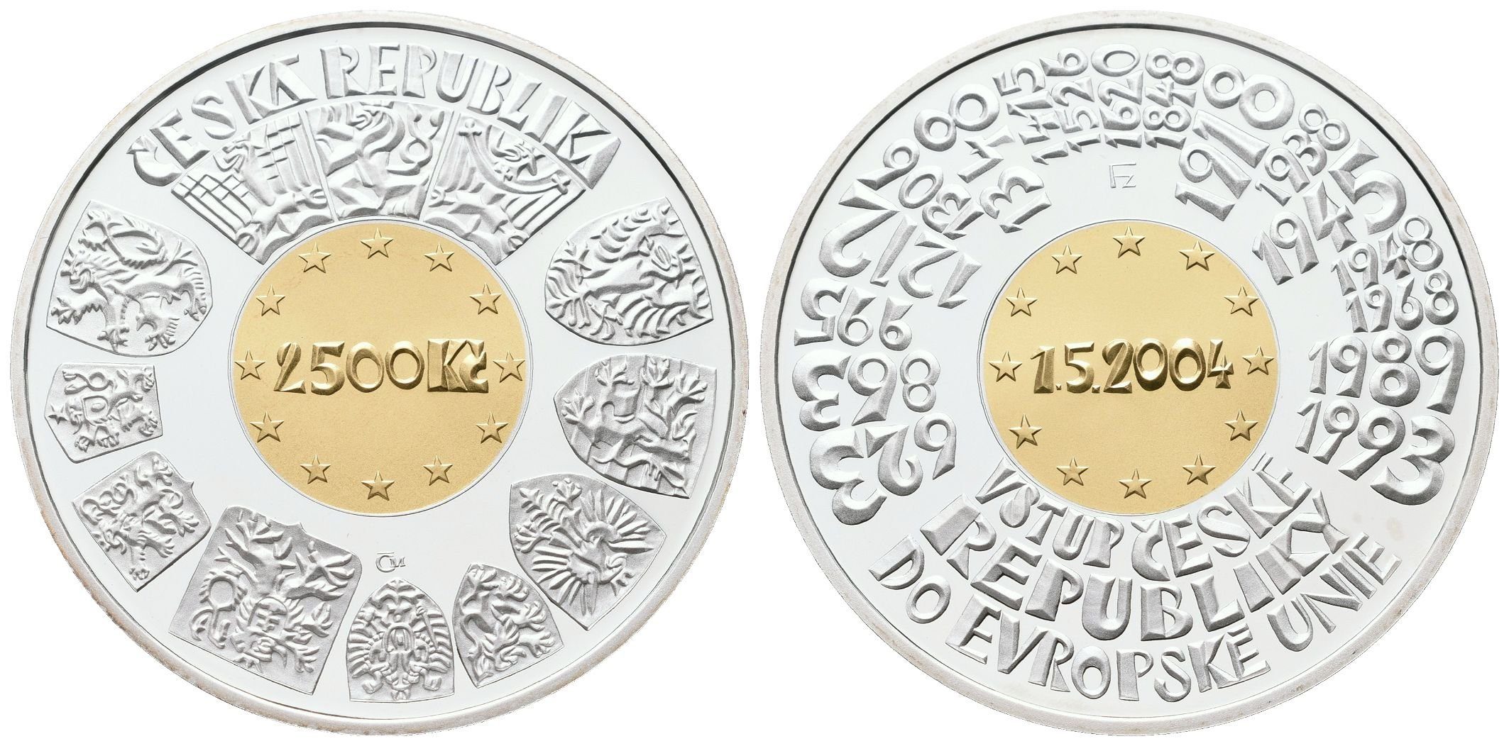 2500 Kč 2004 - Vstup České republiky do Evropské unie, PROOF
