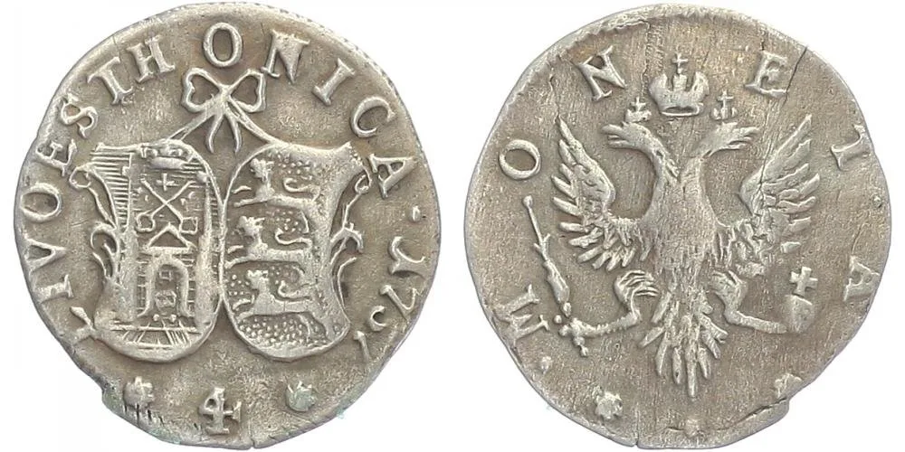 Ražby pro Livonsko - Estonsko, Alžběta, 1741 - 1762 — 1