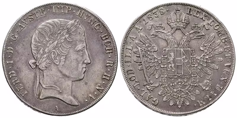 Ferdinand V., Tolar 1838 A, Vídeň