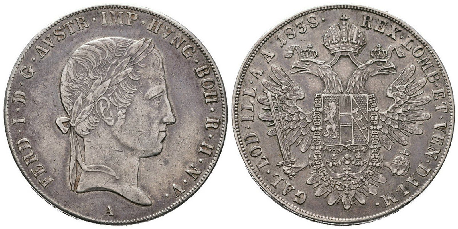 Ferdinand V., Tolar 1838 A, Vídeň
