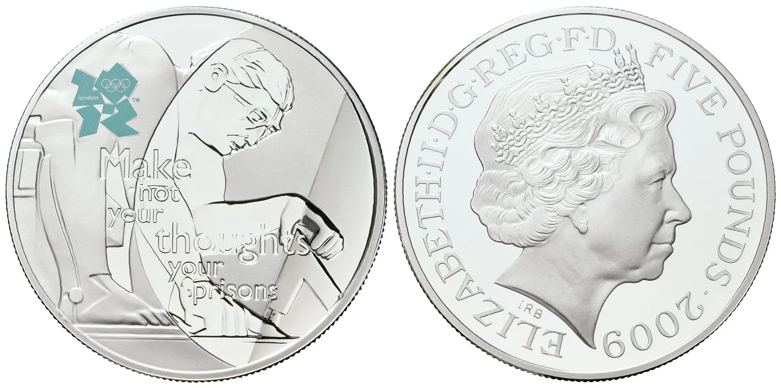 Velká Británie, 5 liber 2009  OH Londýn - Isaac Newton