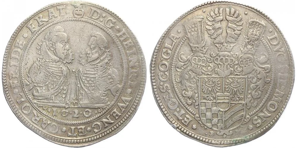 Münsterberg - Olešnice, Heinrich Wenzel a Karl Friedrich, 1617 - 1639 — 1