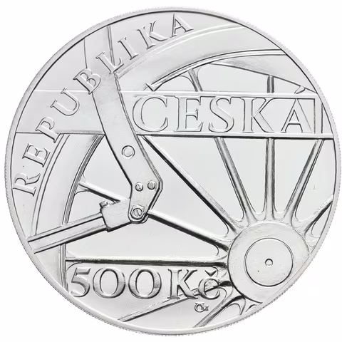500 Kč 2021 - Parní lokomotiva Škoda 498 Albatros, etue, bez certifikátu